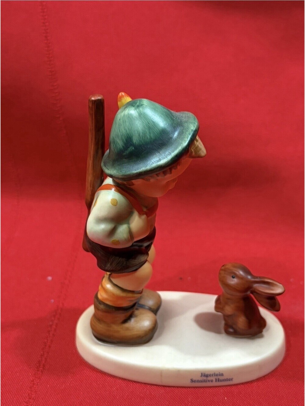 Vintage Hummel Sensitive Hunter West Germany Goebel 92 Boy Rabbit
